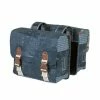 Double Sacoche Vélo BASIL Bohème 35L Bleu Indigo 1 Double Sacoche Vélo BASIL Bohème 35L Bleu Indigo -Onemile Soldes double sacoche velo basil boheme 35l bleu indigo