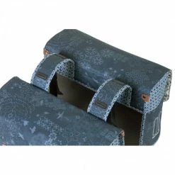 Double Sacoche Vélo BASIL Bohème 35L Bleu Indigo -Onemile Soldes double sacoche velo basil boheme 35l bleu indigo 5