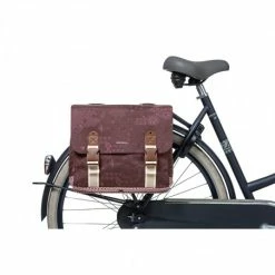 Double Sacoche Vélo BASIL Bohème 35L Rouge Figue 11 Double Sacoche Vélo BASIL Bohème 35L Rouge Figue -Onemile Soldes double sacoche velo basil boheme 35l rouge figue 2