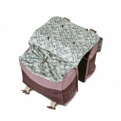 Double Sacoche Vélo BASIL Bohème 35L Rouge Figue 12 Double Sacoche Vélo BASIL Bohème 35L Rouge Figue -Onemile Soldes double sacoche velo basil boheme 35l rouge figue 3