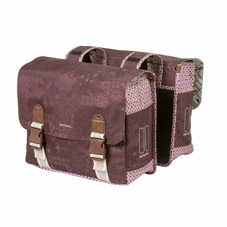 Double Sacoche Vélo BASIL Bohème 35L Rouge Figue 3 Double Sacoche Vélo BASIL Bohème 35L Rouge Figue