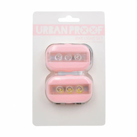 Lumières Vélo Clip URBAN PROOF Rose Pâle 4 Lumières Vélo Clip URBAN PROOF Rose Pâle – Image 2