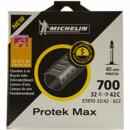 Michelin Chambre à Air Vélo Protek Max 700 X 32C 42C VP 3 Michelin Chambre à Air Vélo Protek Max 700 X 32C 42C VP