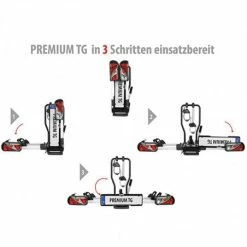 Porte Vélo Voiture Pliable Et Inclinable EUFAB Premium Fixation Attelage (2 Vélos) -Onemile Soldes porte velo voiture pliable et inclinable eufab premium fixation attelage 2 velos 6