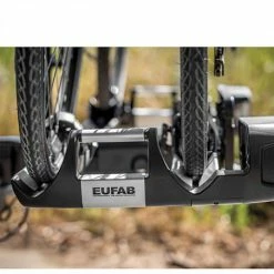 Porte Vélo Voiture Pliable Et Inclinable EUFAB Premium Fixation Attelage (2 Vélos) -Onemile Soldes porte velo voiture pliable et inclinable eufab premium fixation attelage 2 velos 9