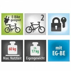 Porte Vélo Voiture Pliable EUFAB Fixation Attelage (2 Vélos) -Onemile Soldes porte velo voiture pliable eufab fixation attelage 2 velos 6