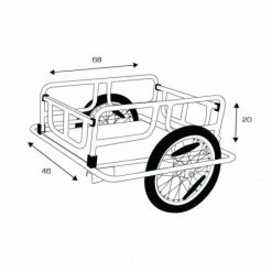 BIKE ORIGINAL Remorque Vélo Acier Transport Marchandise -Onemile Soldes remorque marchandise acier 3