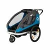 Hamax AS Remorque Vélo Poussette 2 Enfants HAMAX Traveler Bleu -Onemile Soldes remorque velo poussette 1 enfant hamax traveler bleu