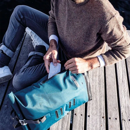 Sac à Dos Ortlieb étanche Bleu Pétrol Commuter Daypack City 4 Sac à Dos Ortlieb étanche Bleu Pétrol Commuter Daypack City – Image 2