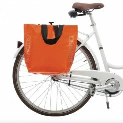 Sacoche Cabas Vélo COBAGS Bikezac 2.0 Orange -Onemile Soldes sacoche cabas velo cobags bikezac 20 orange 1