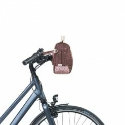 Sacoche De Guidon Vélo BASIL Bohème 8L Rouge Figue -Onemile Soldes sacoche de guidon velo basil boheme 8l rouge figue 4