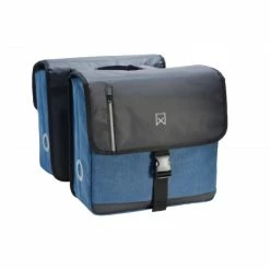 SACOCHE DOUBLE WILLEX BUSINESS BLEU/NOIR - 40L