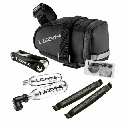 SACOCHE LEZYNE M CADDY Chargée/ CO2-KIT 3 SACOCHE LEZYNE M CADDY Chargée/ CO2-KIT