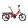 Vélo Cargo électrique Compact Tern HSD P9 Rouge LR -Onemile Soldes velo cargo electrique mini tern hsd p9 rouge